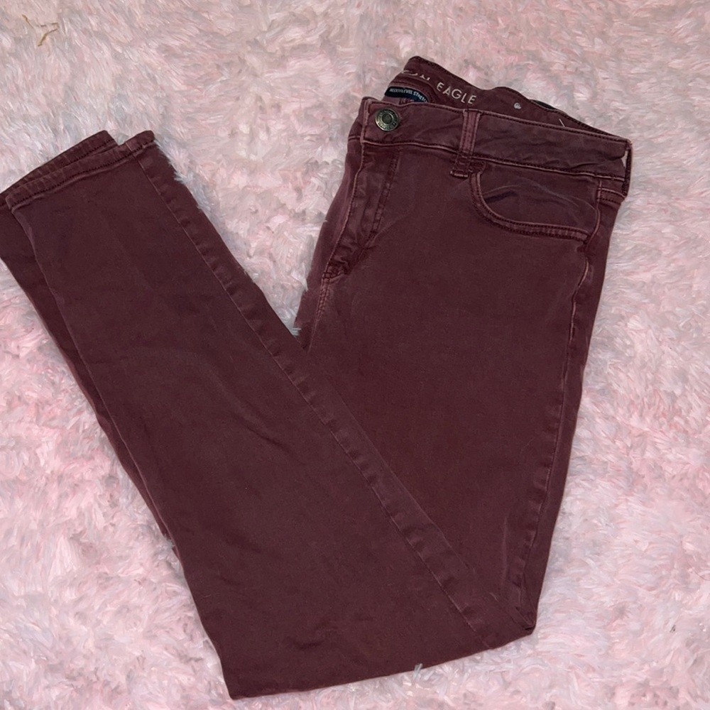 Maroon Jeggings by AE